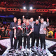 Astralis after winning the ELEAGUE Major 2017 at the Fox Theater in Atlanta, Georgia via Astralis.